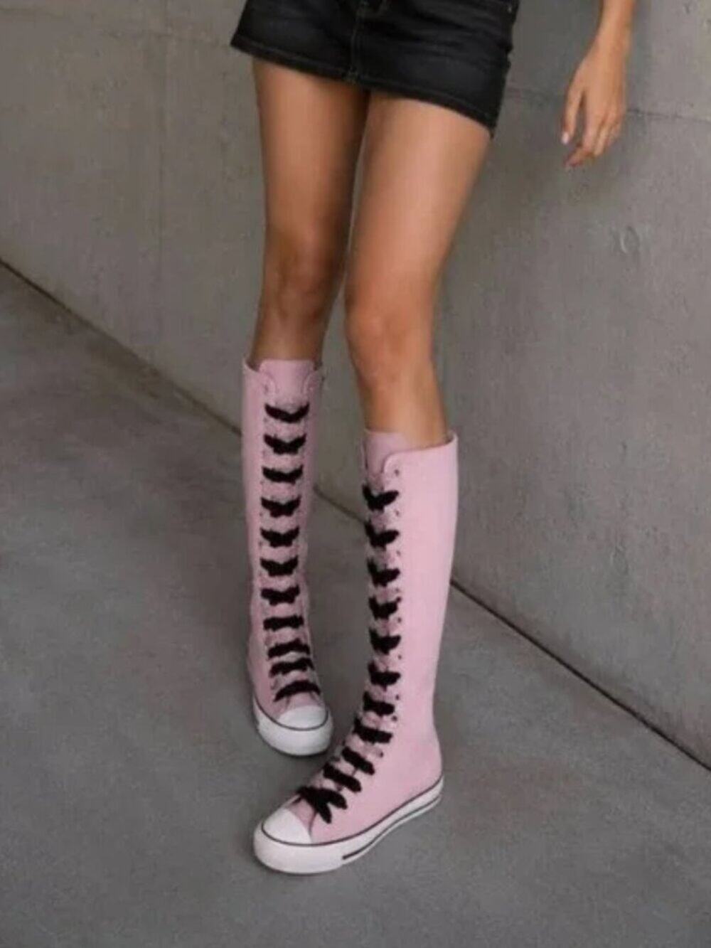Converse Chuck Taylor XX-Hi Double Lace Summit Pink Knee High NWOB Size 11.5 W